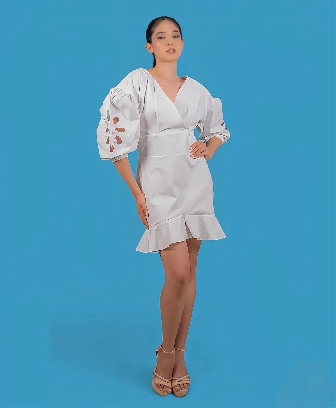 Gabriela Ramírez en sesión editorial de moda