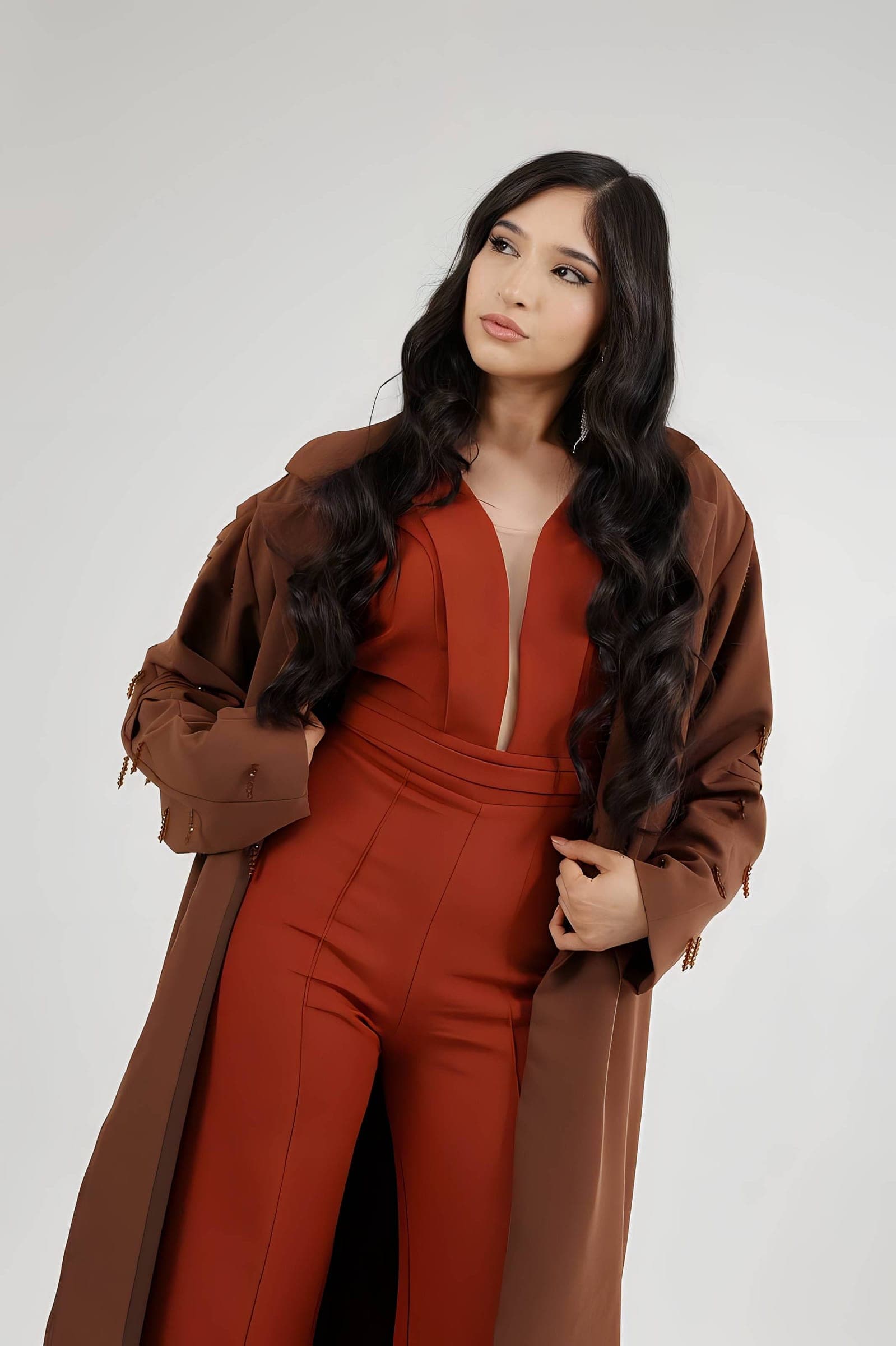 Gabriela Ramírez en sesión editorial de moda